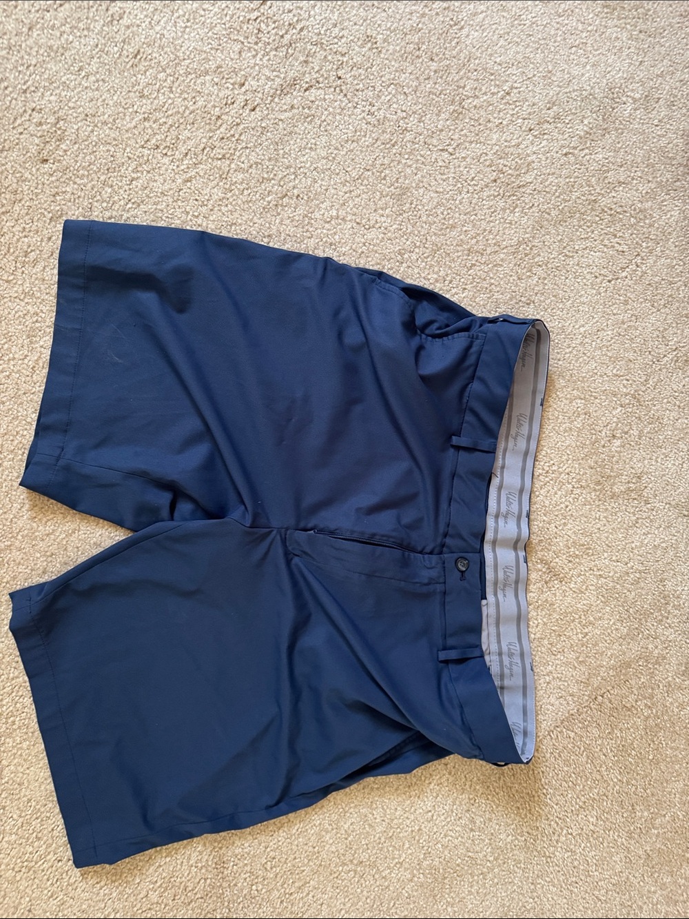 Walter Hagen Navy Blue Men’s Flat Front Golf Shorts